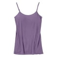 thumbnail image 1 of Women Tops, Womens Cotton Camisole Adjustable Camisole With Frame Bra Stretch Undershirt Purple, 1 of 3