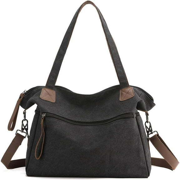 Women Tote Bag Canvas Handbag Large Capacity Shoulder Bag Crossbody Bag Casual Top Handle Bag Messenger Bag
