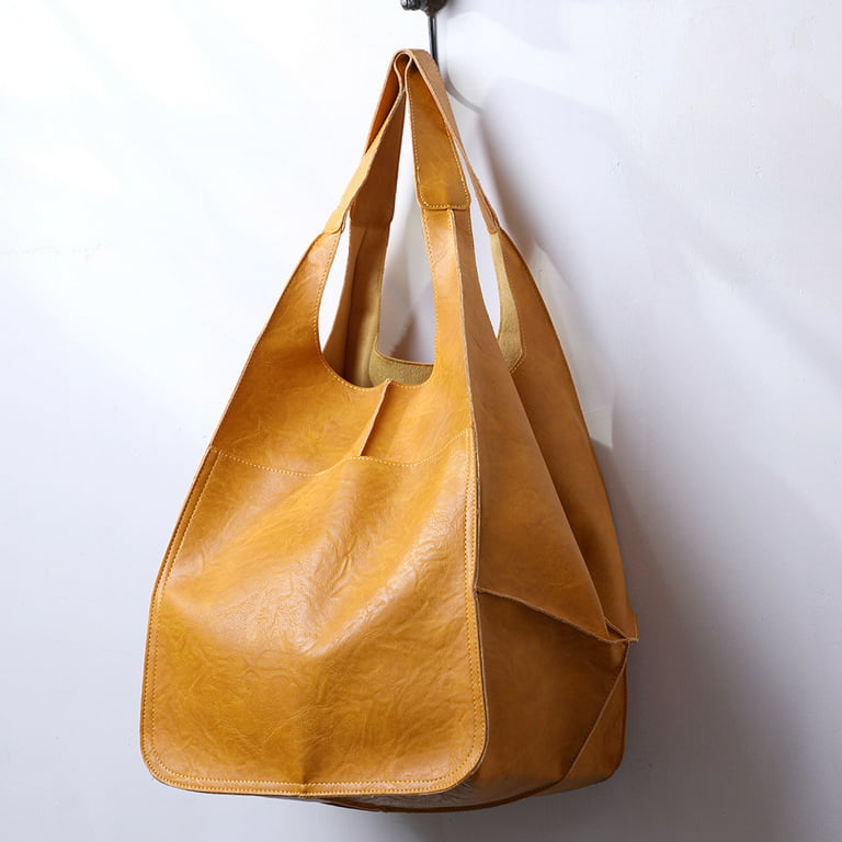Women'S Large Pu Leather Fashion Tote Bag