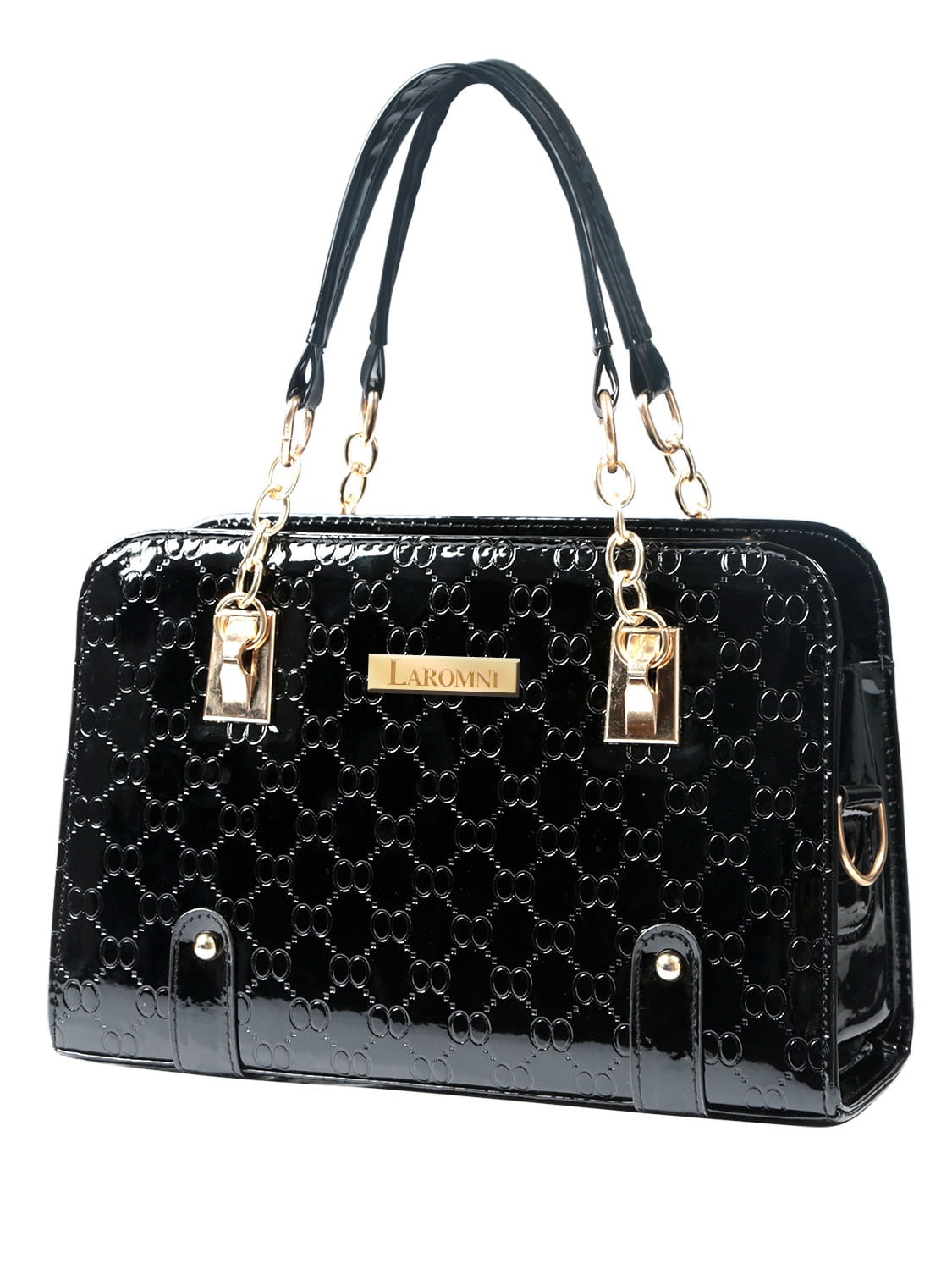 Ibfun Handbags for Women PU Leather Satchel Purse Ladies Shoulder Bags Top Handle Tote Black