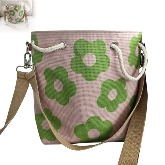 Women Tote Handmade Crochet Flower Tote Knit Floral Purse Bag Boho Beach Handbags Crossbody Shoulder Bag For Vacation