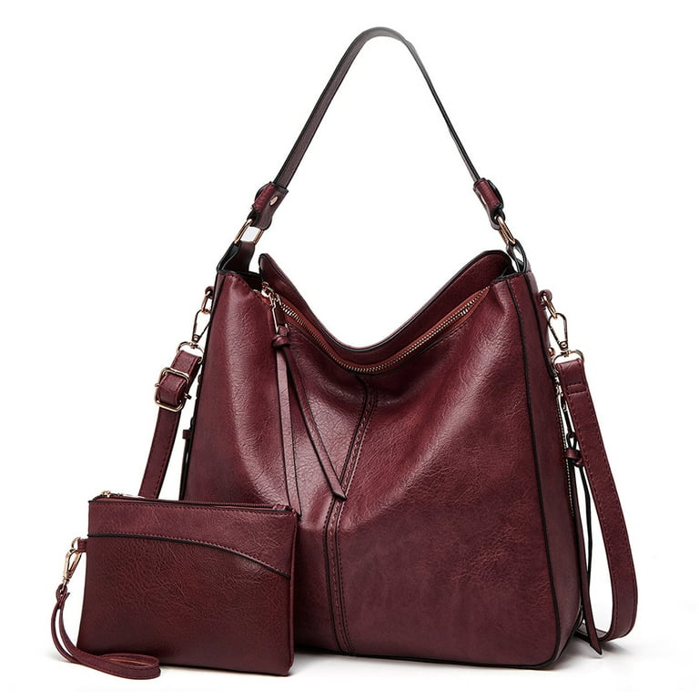 Women Synthetic Leather Handbag Shoulder Ladies Purse Messenger Satchel  Tote Bag