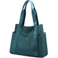 thumbnail image 1 of Women Tote Shoulder Handbag Water resistant Nylon Hobo Purse Multi Pocket Top Handle Shopper Shoulder Bag, 1 of 6