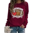 thumbnail image 1 of Women Touchdown Season Football Sweatshirt Game Day Football Shirt, 1 of 2