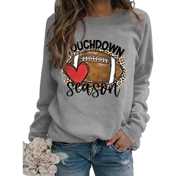 Women Touchdown Season Football Sweatshirt Game Day Football Shirt