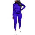 thumbnail image 1 of Women Tracksuit Outfits Casual Sports Long Sleeve Ripped Pullover Hoodie Sweatsuits, 1 of 6