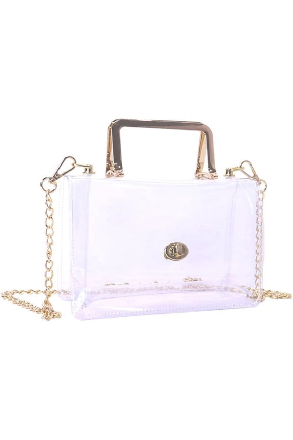 Women Transparent Jelly Shoulder Small Crossbody Bag Designer Fashion Handbag Clear Purse Laser Satchel