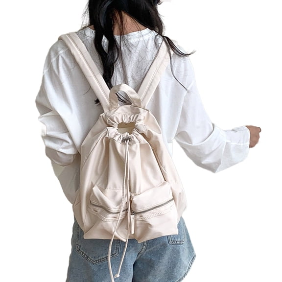Women Travel Backpack Teenage Drawstring Backpack Student School Backpack Sports Bag Large Capacity Backpack for College