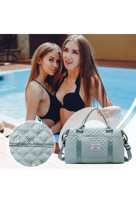 Women Travel Duffle Bag under $5! Yrmaups Travel Duffle Bag for Women Gym, Sport Tote Bag with Toiletry Bag, Dry Wet Separated Carry On Bag, Large Capacity Weekender Bag