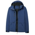 thumbnail image 1 of Women Trench Coat Womens Lightweight Raincoats Rain Jackets Plus Size Waterproof Trench Coats with Hooded Outdoor Packable Windbreaker Womens Running Jacket, 1 of 3