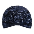 thumbnail image 1 of Women Trendy Sequin Beanie Hat Stretch Turban Cap Headwear Hair Wrap Headwrap, 1 of 1