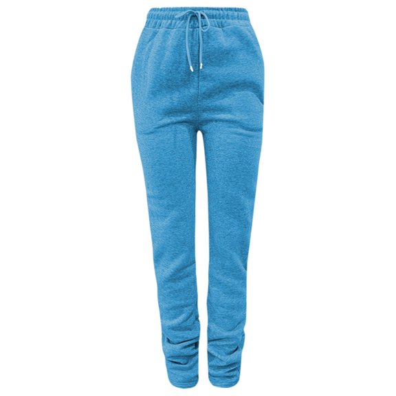Women Trousers Thickened Warm Trousers Fashionable Outdoor Drawstring Casual Trousers