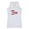 thumbnail image 1 of Women Troy University Script Tanks, White - Small, 1 of 1