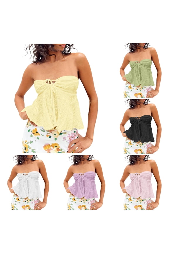 Women Tube Top Summer Off Shoulder Strapless Top Elegant Bandeau Top Off Shoulder Top Apparel T Baggy Tops for Women Women's Top Mesh Top Tops Women Sequin Too Belly Tops for Women Crop Tops Women