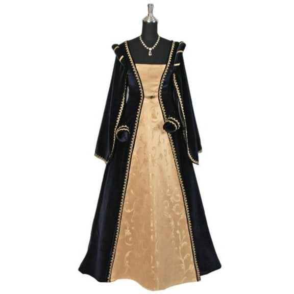 Women Tudor Dress 15th-16th Century Renaissance Ball Gown Stage Theater Outfit