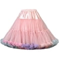 thumbnail image 1 of Women Tulle Petticoat, Soft Puffy Skirt, Elastic Waist Petticoat Tutu Tulle Skirt, Fluffy Skirt, Multi-Layer Party Puffy Skirt, 1 of 7
