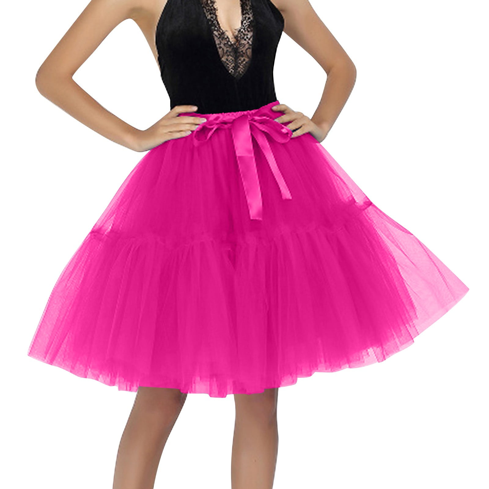 Large Tutu Women Tulle Skirt Layered Tulle Tutu Skirt Skirts 1950s Vintage Tutu ...