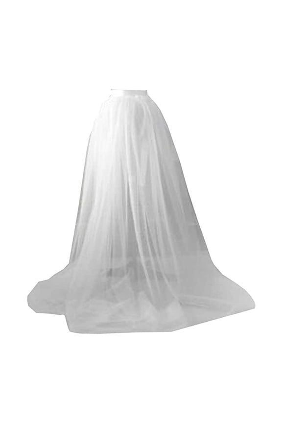 Women Tulle Tutu Long Skirt Maxi Floor Length Layered High Waist Dress Wedding Night Out Party A-Line Puffy Skirt