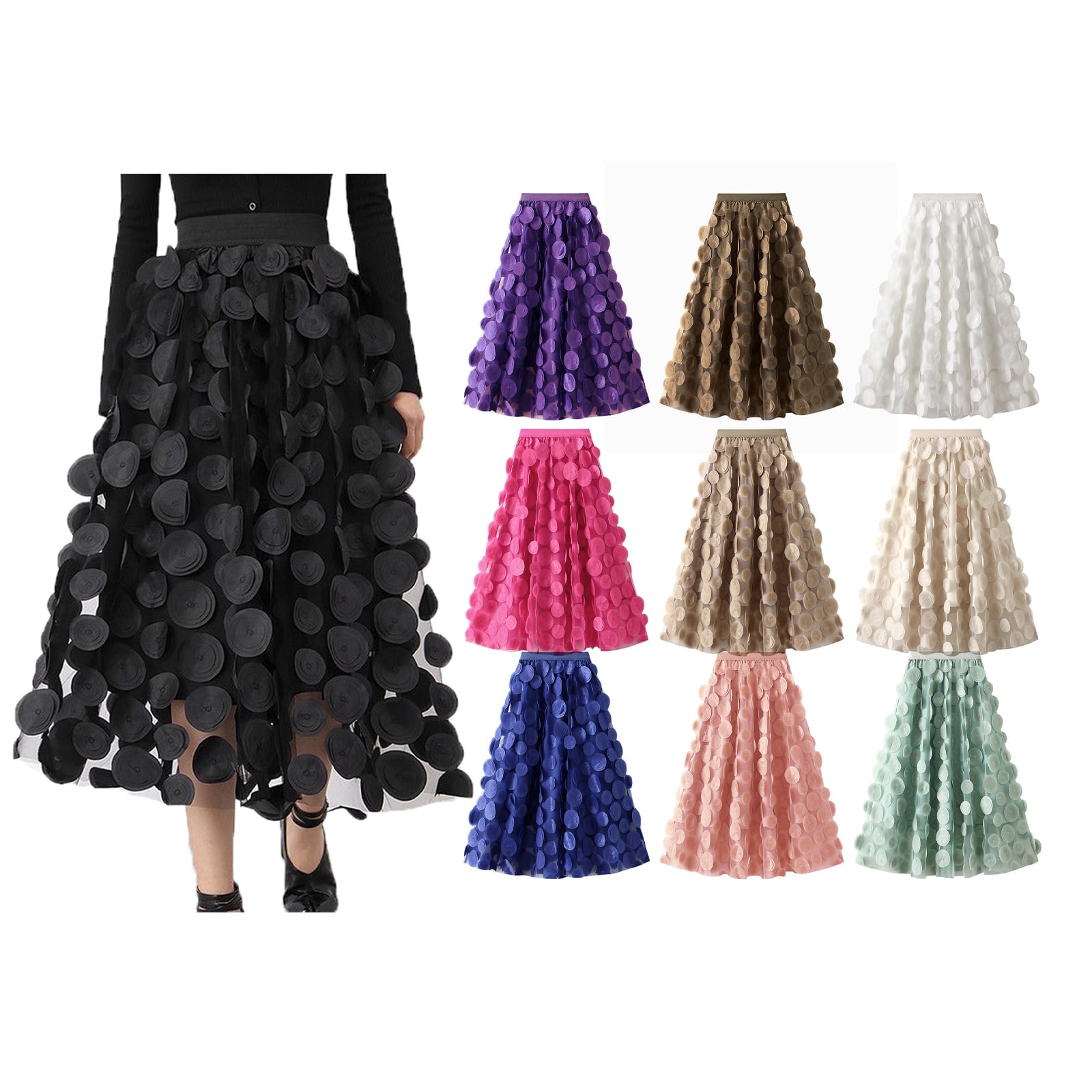 Womens tulle skirt 3d sales