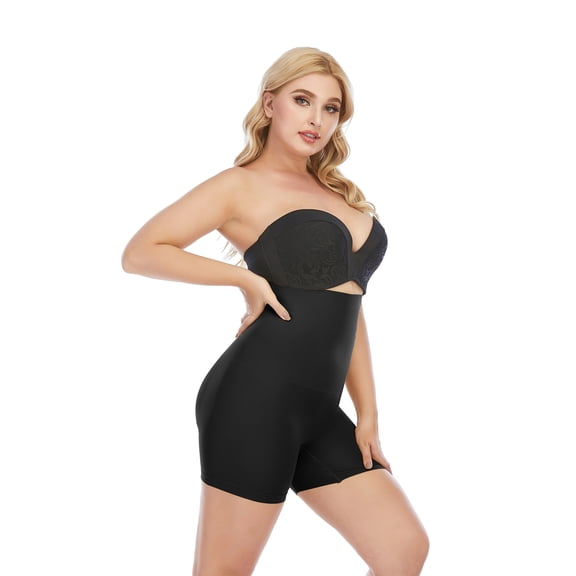 Women Tummy Control Body Shaper Shorts - High Waist Thigh Slimmer Shapewear Waist Trainer Panties