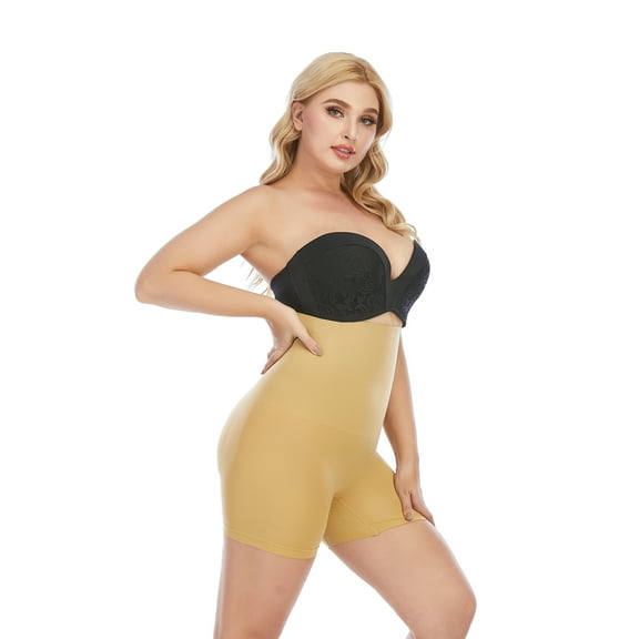 Women Tummy Control Body Shaper Shorts - High Waist Thigh Slimmer Shapewear Waist Trainer Panties
