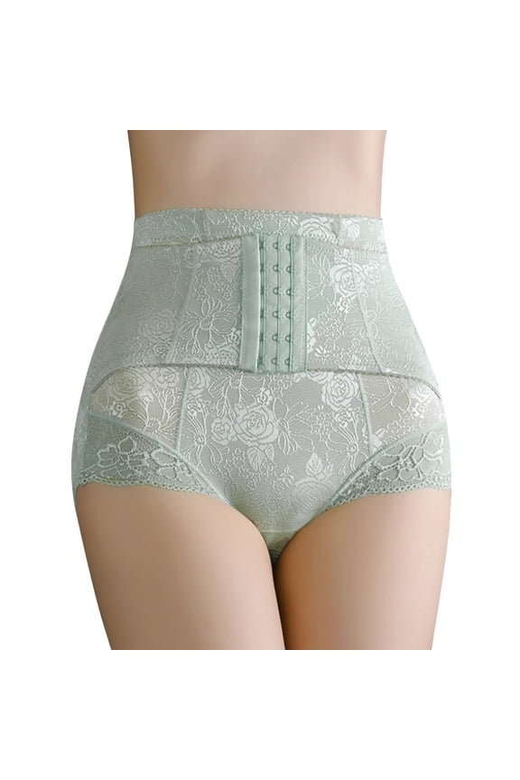 Women Tummy Control High Waist Short Trainer Corset - Lifter Shapewear Panties, Nylon Spandex, Hook Eye Closure