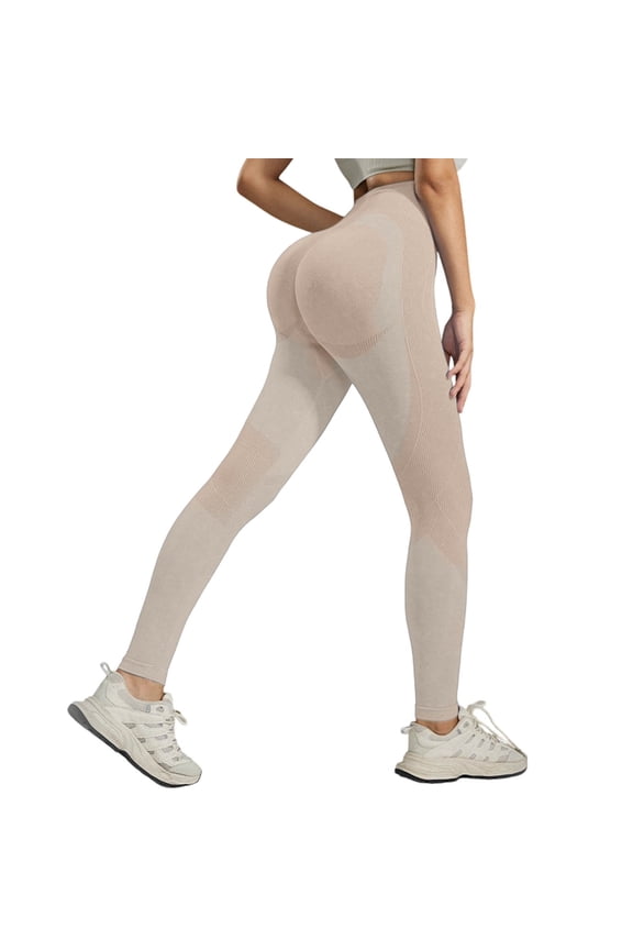 Women Tummy Control Peach Yoga Leggings â High Rise Seamless Slim Fit Workout Pants, Black Leggings Women Athletic Training Bottoms For Daily Fitness