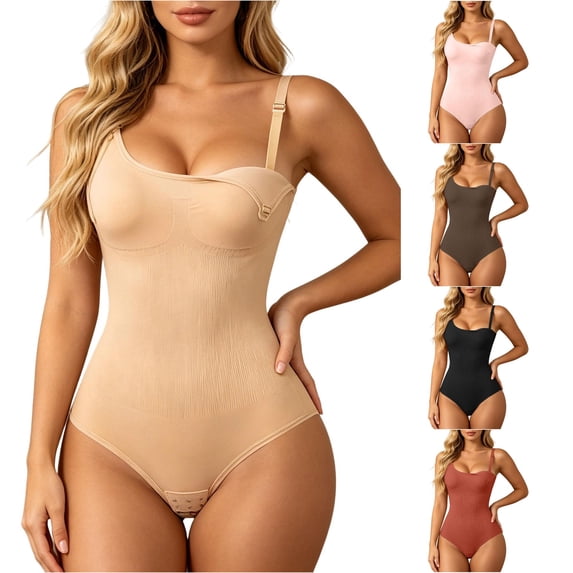 Women Tummy Control Shapewear Seamless Postpartum Belly Bodysuit For Nursing 2 In 1 Compression Wear After Lactation Support Beige,XL