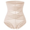 thumbnail image 1 of Women Tummy Control Shapewear Thigh Slimmer Mesh Sheer Body Shaper Shorts High Waist Butt Lifting Panties, 1 of 4