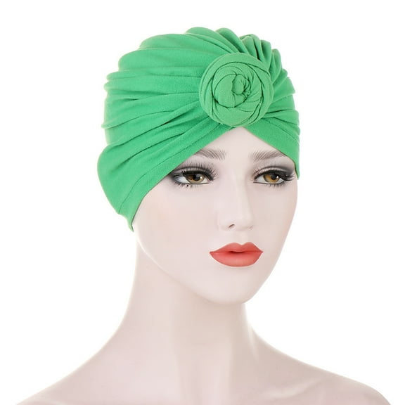 Women Turban African Pattern Knot Headwrap Beanie Pre-Tied Bonnet Chemo Cap Hair Loss Hat