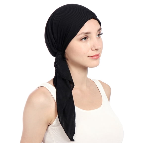 Women Turban Hat Headband Islamic Head Wrap Bonnet Headscarf Muslim Cap Bandana Hair Loss