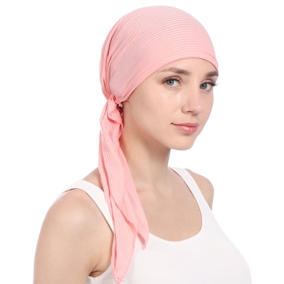 Women Turban Hat Headband Islamic Head Wrap Bonnet Headscarf Muslim Cap Bandana Hair Loss