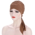 thumbnail image 1 of Women Turban Hat Solid Color High Elastic Sweat Absorption Breathable Lint Free Decorative Machine Washable Pre-Tied Head Scarves Women Headwear Turban for Male, 1 of 7