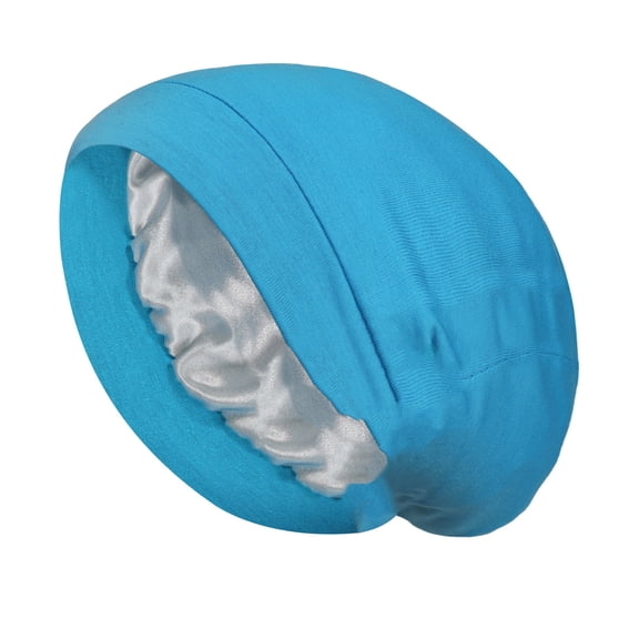 Women Turban Hats CQXIDFH Lace Sequin Flat Cap, Beaded Curled Design, Solid Color Fashion Casual Head Accessories, Bucket Hats (Blue, One Size)