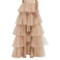 thumbnail image 1 of Women Tutu Maxi Skirt A Line Long Layered Mesh Skirt Elastic Waist Rave Party Halloween Flowy Elegant Comfortable Fashionable, 1 of 2