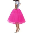 thumbnail image 1 of Women Tutu Skirt Knee Skirt Petticoat Skirts Rockabilly Tutu Skirt Skirt Dress Wrap around Skirts for Women Leather Pleated Skirt Matching Skirt Set Skirt for Girls Girls Ballet Skirt plus Size Skirts, 1 of 3