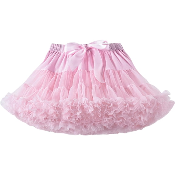 Women Tutu Skirt Swing Underskirt Petticoat Cute Dress,Pink,One Size