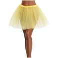 thumbnail image 1 of Women Tutu Skirts Fashion Sheer Mesh Dress Tulle Bubble Tutu Elastic High Waisted Skirt, 1 of 4