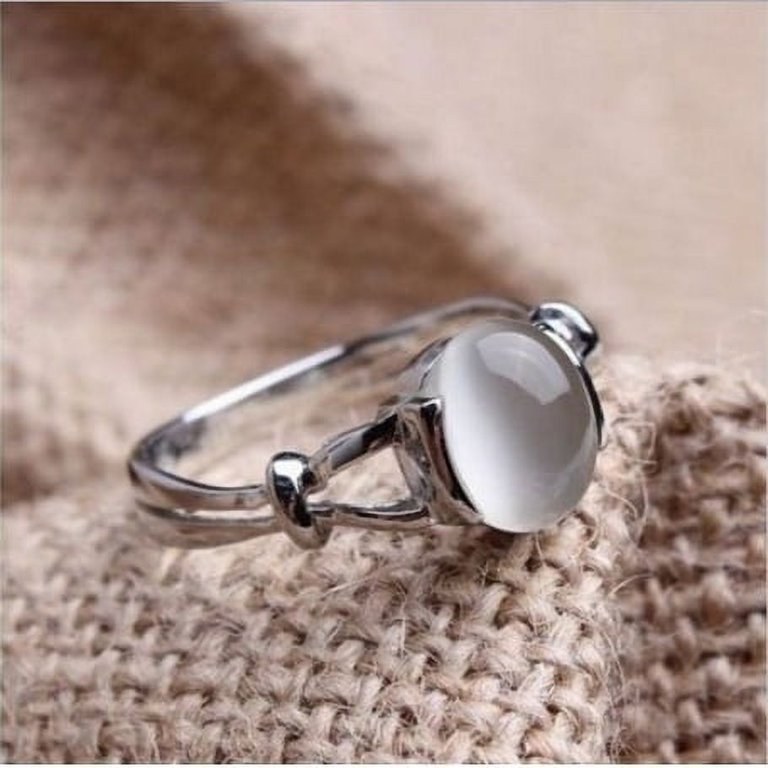 Delicate on sale moonstone ring