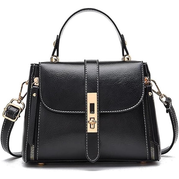 Women Twist Lock Purses and Handbags Flap Square Solid Color Hobo Bags Shoulder Bag Casual Messenger Bag Wallets