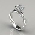 thumbnail image 1 of Women Twist Princess Rings Simulation Diamond Ring Proposal Engagement Wedding Ring, 1 of 2