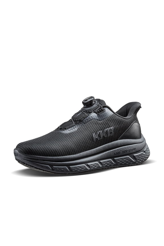Women Twist Rotary Buckle Chef Work Shoes Slip Resistant Oil Proof Breathable Lightweight Wipeable Easy On Off Food Service Restaurant Outdoor Walking Footwear