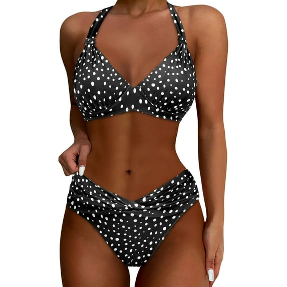Women Two Piece Bathing Suits Push Up Bikini Set Swimsuit Vintage Swimwear Board Short Swimsuits for Women
