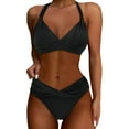 thumbnail image 1 of Women Two Piece Bathing Suits Push Up Bikini Set Swimsuit Vintage Swimwear, 1 of 1
