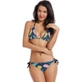 thumbnail image 1 of Women Two Piece Swimsuit Sexy Swimwear Halter String Triangle Bikini Sets, Large, 1 of 6