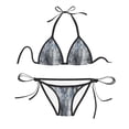 thumbnail image 1 of Women Two Piece Swimsuit Sexy Swimwear Halter String Triangle Bikini Sets - Moody, 1 of 5