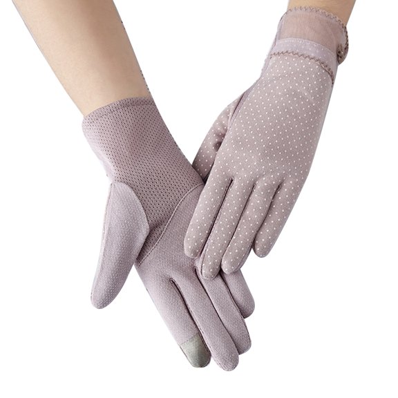 Women UV Protection Sunblock Gloves Non-slip Driving Gloves for Summer Outdoor Activities