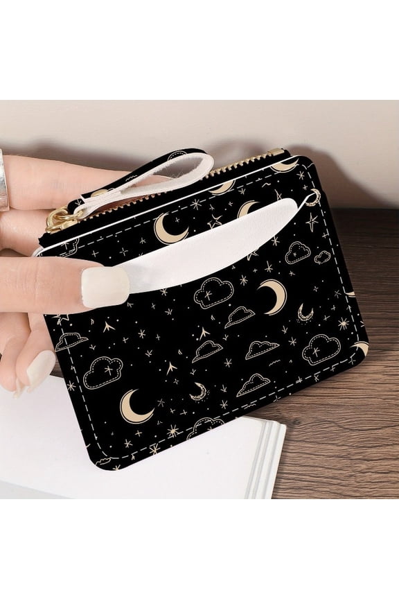 Women Ultra Thin Zipper Wallet Mini PU Coin Purse Card Holder Fashion Money Bag