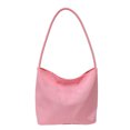 thumbnail image 1 of Women Underarm Bag Letters Embroidery Large Capacity Button Closure Soft Nylon Shoulder Bag Black Free Size, 1 of 7