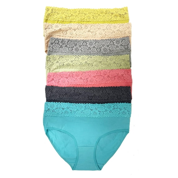 Women Underwear 12 pcs Cotton Boxer Boyshort Cotton Bikini Brief Panties S (P602)